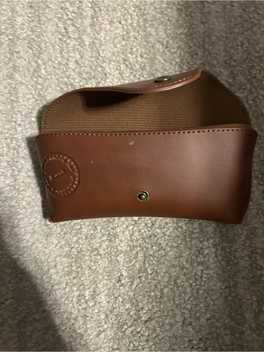 Leather Sunglass Case - Brown